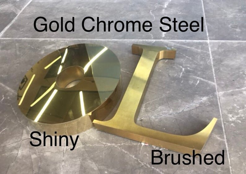 Custom Metal Letters Custom Cutout Metal Metal 3D Metallic Etsy