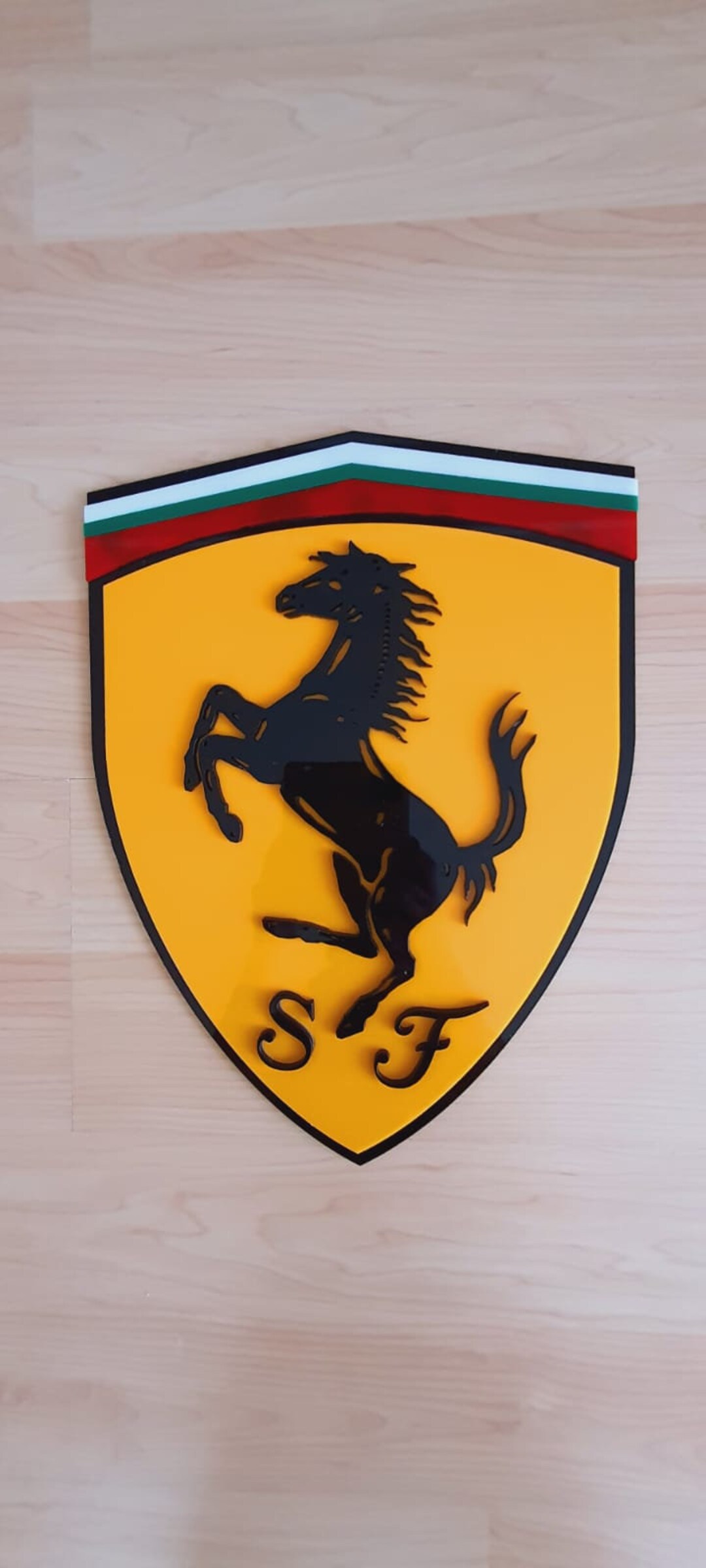 Ferrari Logo Sign Ferrari Sign Ferrari Wall Ferrari - Etsy