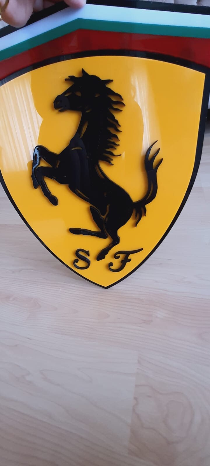 Ferrari Logo Sign Ferrari Sign Ferrari Wall Ferrari - Etsy