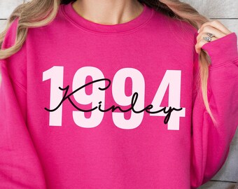 30th Birthday Gift for Her, Personalized 1994 Crewneck, Custom 30th Birthday Sweatshirt, Womens Sweater, 30th Birthday Party Shirt, 1994 Tee