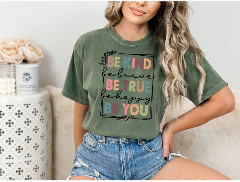 Self-love Positive Affirmation Tshirt Be Kind Womens Shirt - Etsy