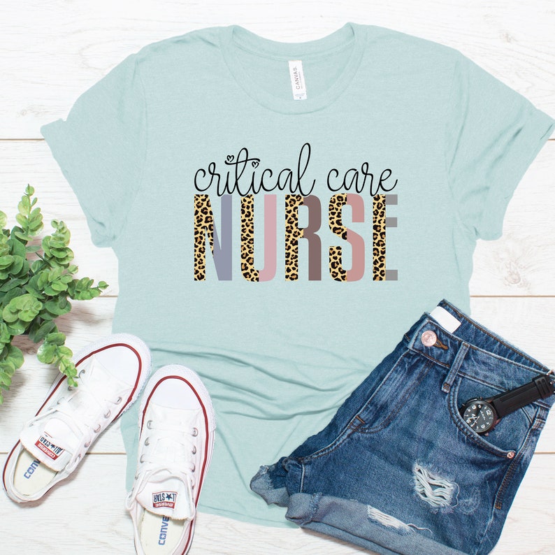 Critical Care Lettering Critical Care Nurse Shirt, Nursing School Graduation Gift, CCRN ...