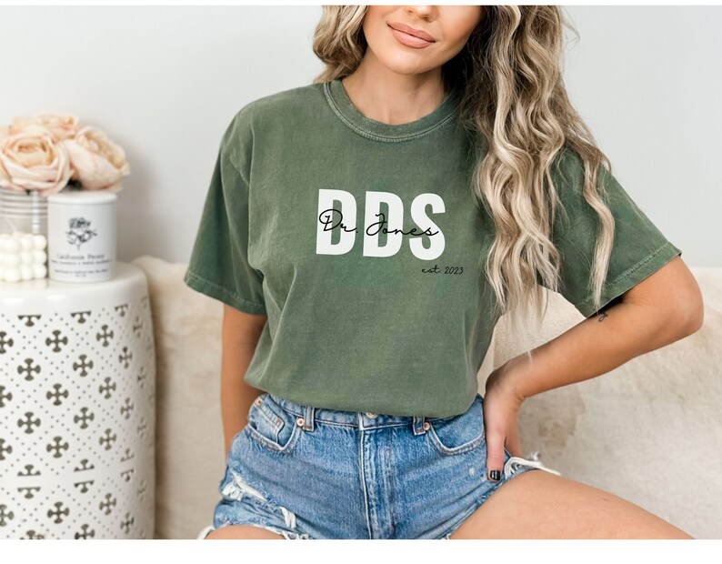 Personalized DDS Tshirt Graduation Gift Doctor of Dental Etsy