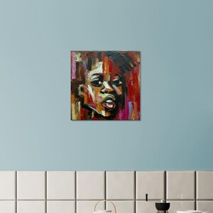 Abstract Black Art, African American Art, Afro Art, Canvas - Wall Art ...
