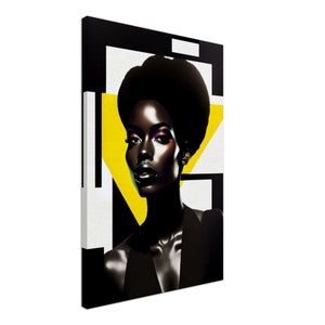 Black Art, African American Art, Afro Art, Pop Art Canvas - Wall Art Print Premium Canvas 20inch x 30inch