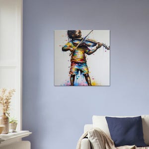 Abstract Black Art, African American Art, Afro Art, Canvas - Wall Art Print Premium Canvas