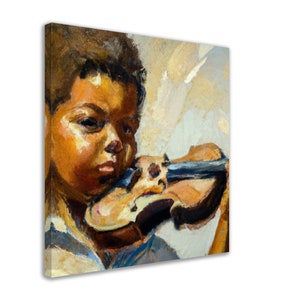 Abstract Black Art, African American Art, Afro Art, Canvas - Wall Art Print Premium Canvas