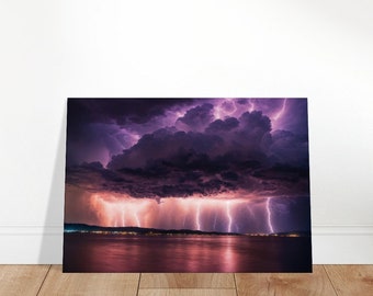 Storm and Lightning Photo on Canvas