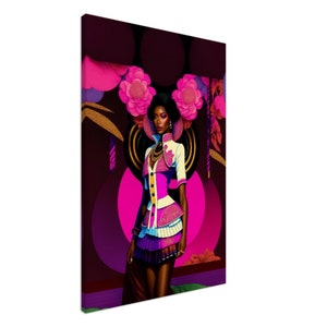Original Pop Art, Woman Portrait, Canvas - Wall Art Print Premium Canvas 20inch x 30inch
