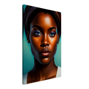 Abstract Black Art, African American Art, Afro Art, Canvas - Wall Art Print Premium Canvas 20inch x 30inch