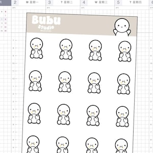 voedsel coma stickervel | sticker aankomen | handgemaakte designstickers voor planners en bullet journaling T012