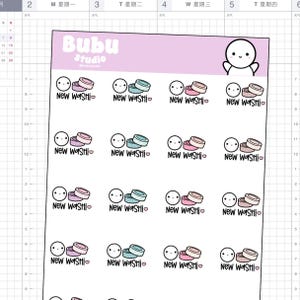 new washi sticker sheet | handmade design sticker for planner and bullet journaling T186