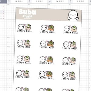 happy mail - spring edition sticker sheet | handmade design sticker for planner and bullet journaling T180