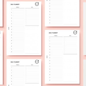Insira papel para caderno de fichário A6 | bloco de 50 páginas