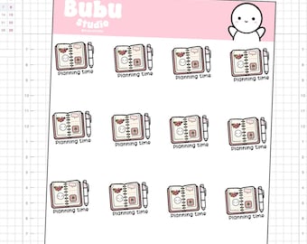planner lover sticker sheet | handmade design stickers for planners and bullet journaling T107