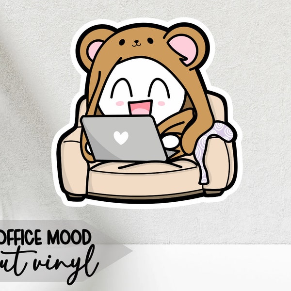 Die cut vinyl sticker home office mood | home office stickers | handmade design stickers for planners and bullet journaling