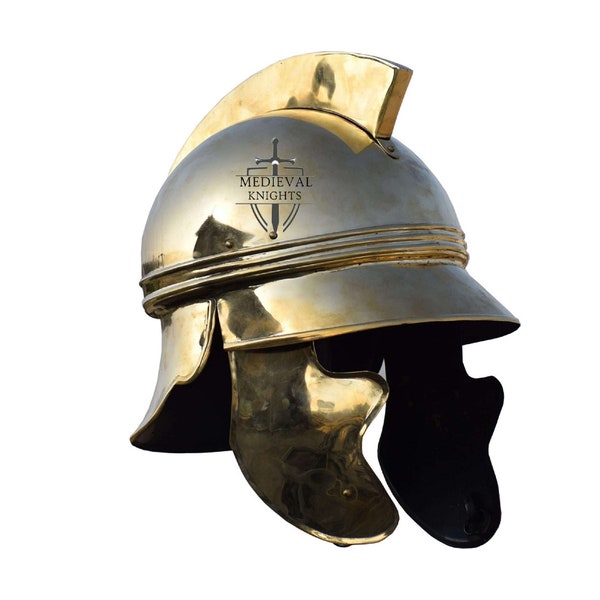 Thracian helmet | Material : Brass | Handmade Antique Thracian Greek Armor Helmet | LARP Cosplay Reenactment Battle Armor | Halloween Gift |