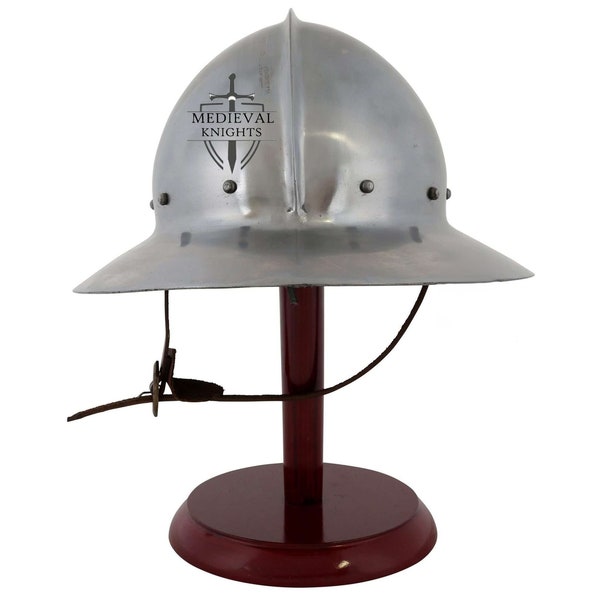 Medieval Kettle Hat Helmet Armor Type 1 | Material : Mild Steel | LARP Cosplay Battle Ready Armor | Halloween Gift |