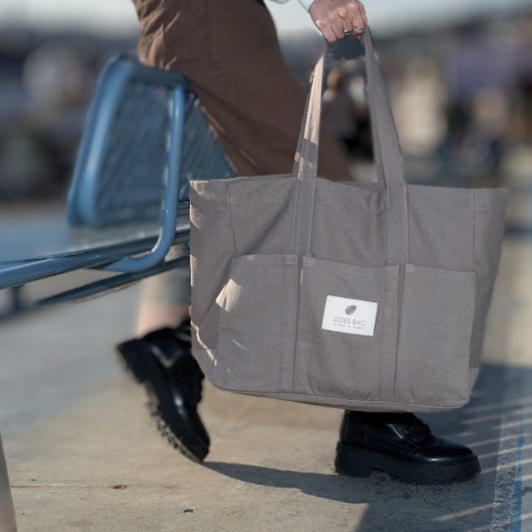 Exclusive Big Large Recycled Canvas Shoulder Bag for Women Bag Etsy