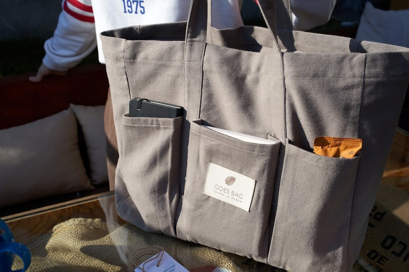 Exclusive Big Large Recycled Canvas Shoulder Bag for Women Bag Etsy