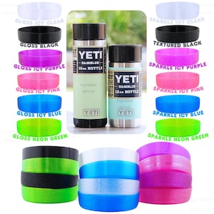 Tumbler Armor Sparkle, Textured & Glossy Boots for Yeti Hot Shot Bottle 12 18 oz | 19 Colors USA Made