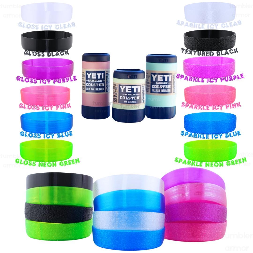 Tumbler Armor Sparkle, Textured Glossy Boots for Yeti Colster