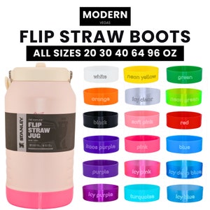 Boot Stanley Flip Straw & Fast Flow Jug 20 30 40 64 96 oz - Add your own custom personalization - Pick from 18 colors l USA Made l Gift