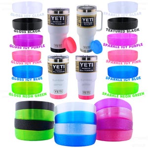 Sparkle, Textured & Glossy Boots for Yeti Rambler Tumbler Straw Mug Travel 10 12 14 20 25 30 35 42 oz - Travel Mug, Tumbler, Straw Mug