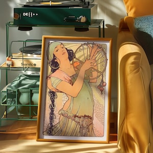 Alphonse Mucha &quot;Salome&quot; Art Nouveau Poster Print (Digital Download)