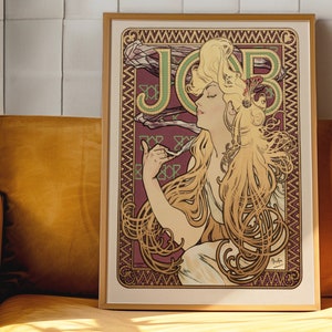 Alphonse Mucha &#39;Job&#39; Art Nouveau Poster Print (Digital Download)