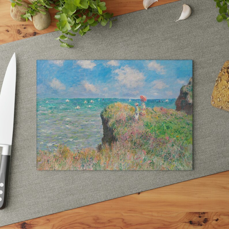 Glass Cutting Board Claude Art Print Unique Glass Chopping Board