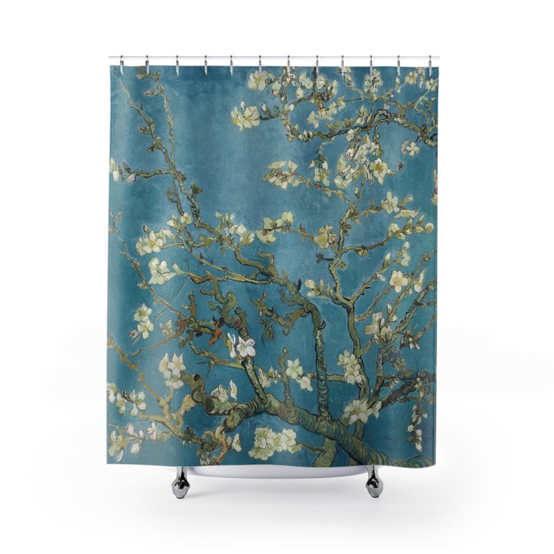Van Gogh Almond Blossoms Shower Curtains Vincent Van Gogh Art Bathroom ...