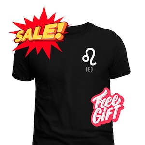 Leo Zodiac T-Shirt | Astrology Sign Graphic Tee | Leo Birthday Gift | Leo Horoscope Shirt | Leo Apparel | Leo Lover