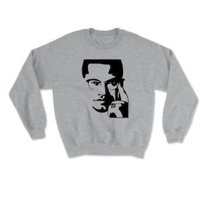 Malcolm X SweatShirt, Civil Rights Leader Graphic Tee, Black History, Inspirational Activist Gift, Vintage Malcolm X Shirt,  Icon Apparel