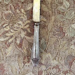 Pretty Antique Silver Plate Decorative Butter Jam Spreading Knife