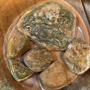 Natural Ohio Rocks For Tank Decorating- Cool Pink Red and Black Granite Stones