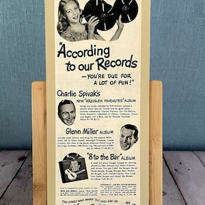 1940&#39;s Advertisement from Look Magazine Issue July 1947 RCA Records