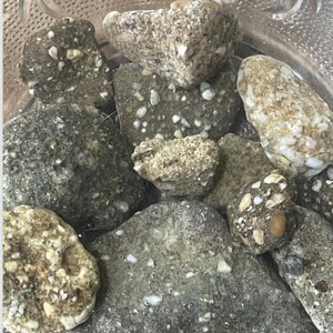 Dekorativer Natursteinkies für Tanks - Granitkonglomeratfelsen