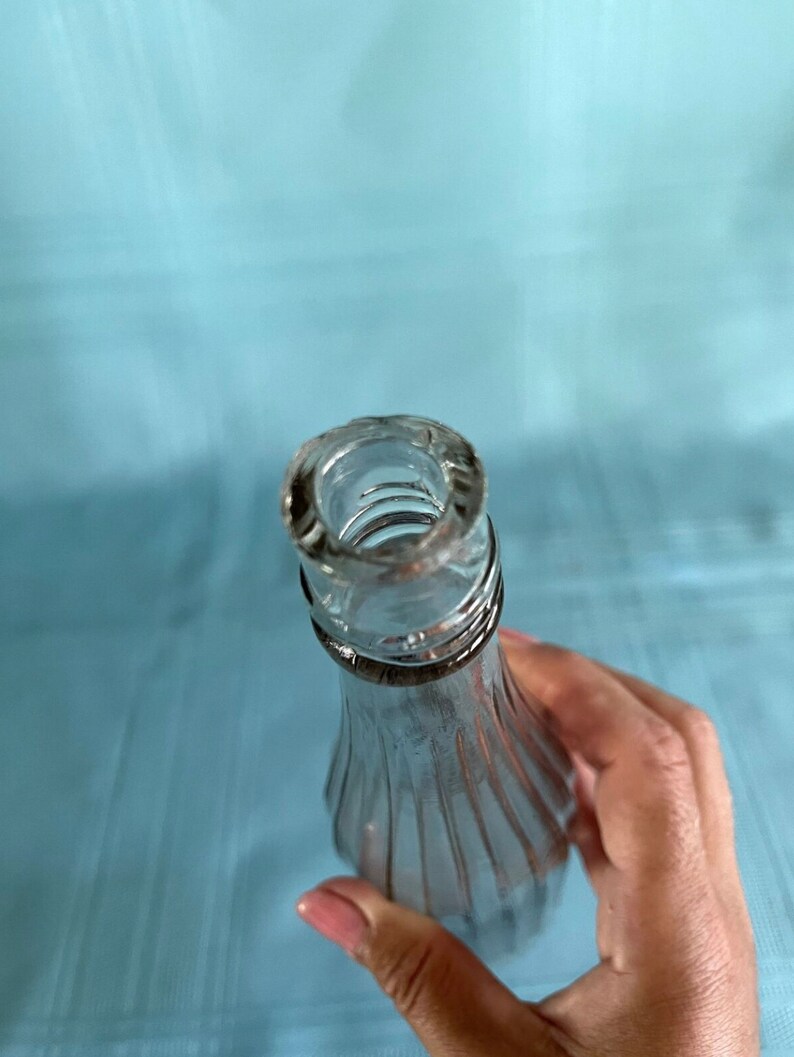 Vintage Collectible Clear Blown Glass Ketchup Bottle Etsy