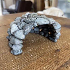 Handmade Stone Tank Ornament - Small Rounded Cave Hideaway Fish Shrimp