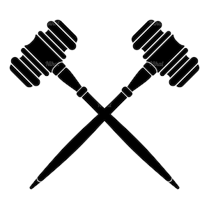 Crossed Gavel Svg| Hammer Cricut Fie | Judges Gavel Png | Wooden Hammer Cut File