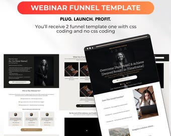 Plantilla de embudo para seminarios web de GoHighLevel: Páginas de ventas de alta conversión
