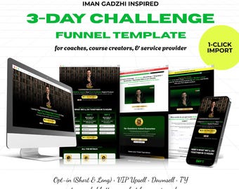 Go High Level 3-Day Challenge Funnel Template | Lead Gen (Digital Download)