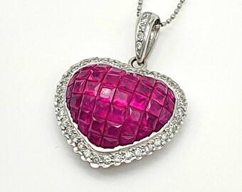 The Samer KanjTM Ruby Heart Necklace