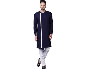 Casual kurta for Man, Traditional kurta, Men's Wear Clothing Handmade Cotton Solid Kurta Party Wear men Plain kurtas Plus Size S-10XL