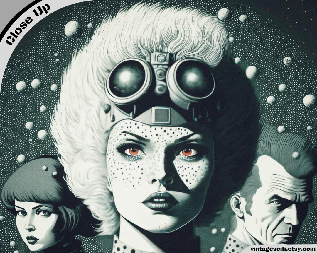 Retro Scifi, Retro Futuristic Wall Art, Vintage Sci Fi, Retro Comics