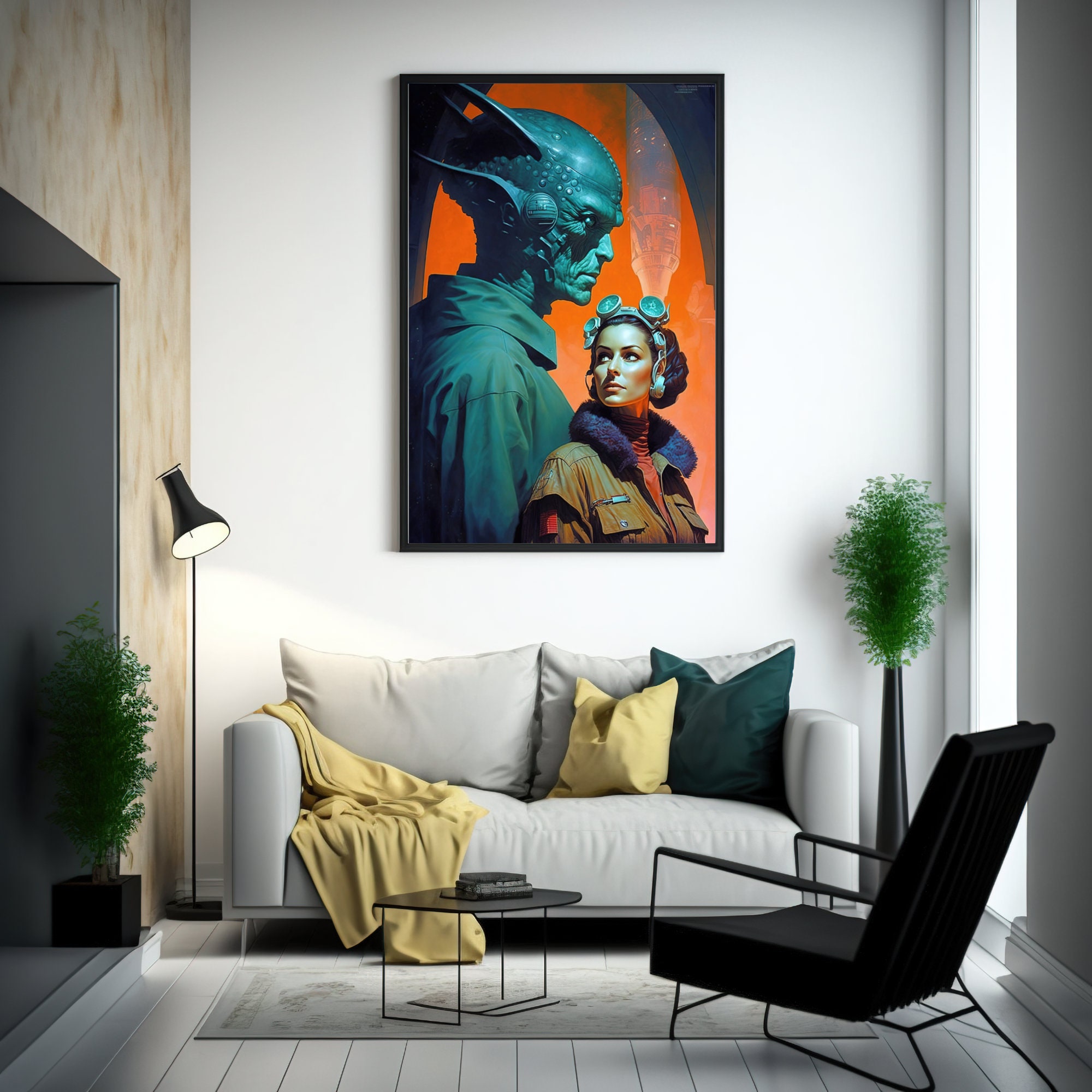 Retro Sci-fi Poster Classic Science Fiction Retro Futuristic - Etsy