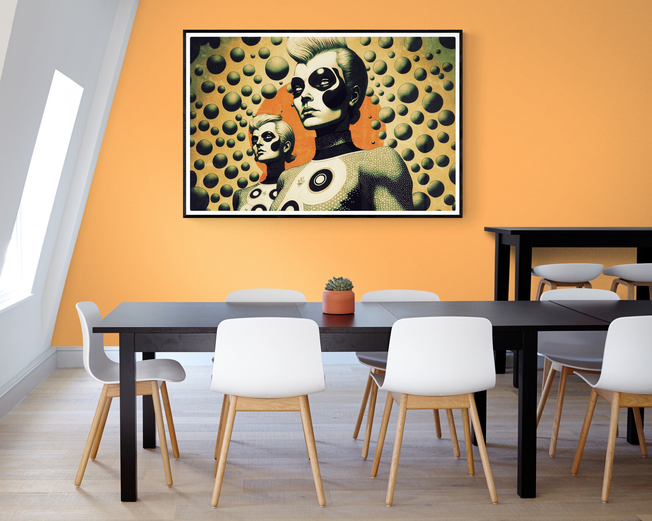 Retro Futuristic Wall Art, Vintage Sci Fi, Pulp Magazine Cover Art ...