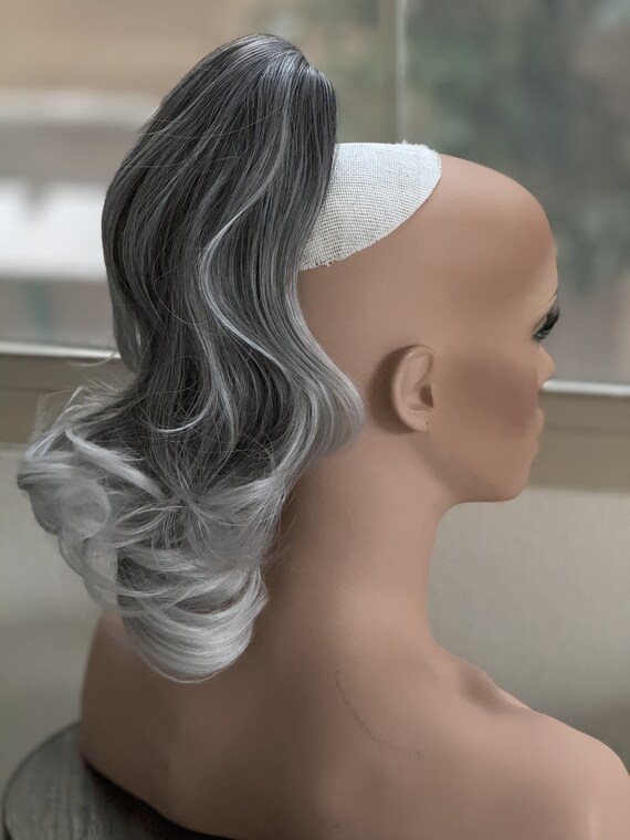 Tillstyle Grey Salt and Pepper Claw Clip Ponytail - Etsy