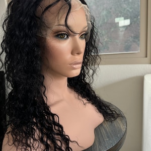 ディープウェーブ 100% 人毛 レースフロントウィッグ 女性用 ブラジル産 13x4 レースフロントウィッグ 毛抜き済みベビーヘア